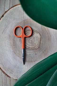 Manikúrní nůžky - oranžové